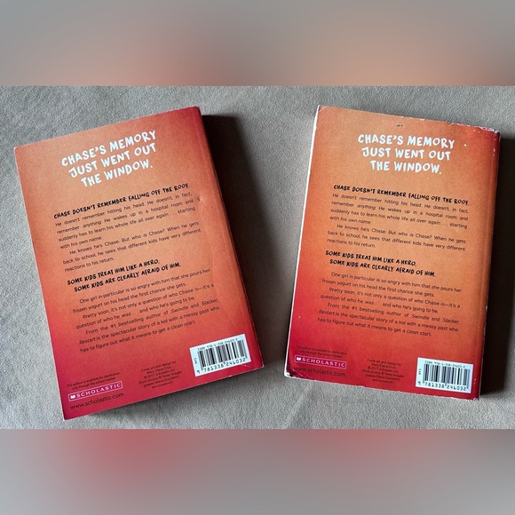 Set of 2 Books by Gordon Korman “Restart” New York Times Bestseller Ages 10-12 - Picture 2 of 15